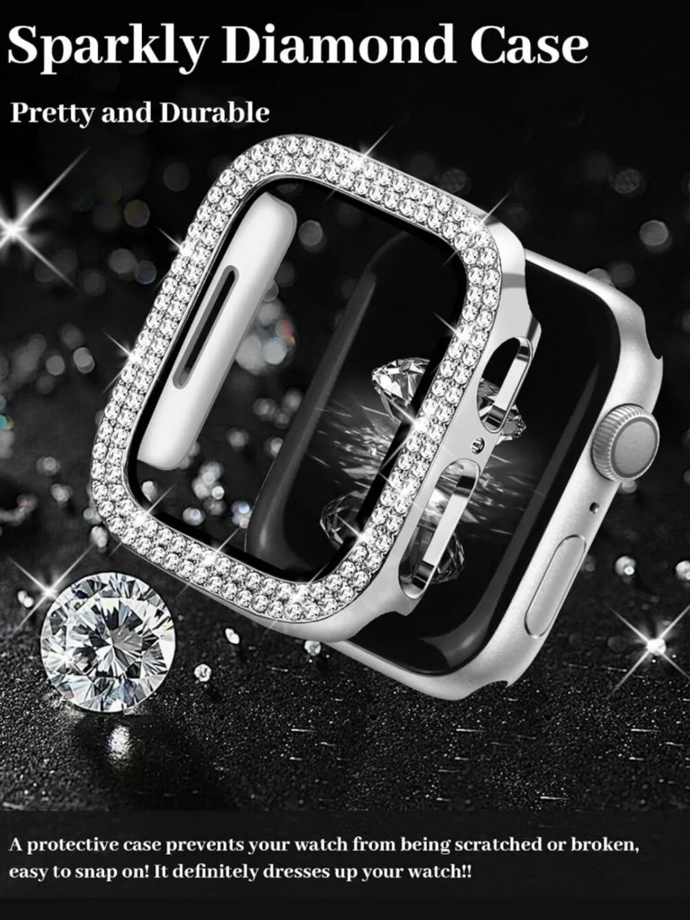 Luxury Diamond Bling Bands for Apple Watch 38mm-49mm | Metal Bracelet Strap